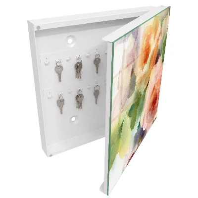Schlüsselschrank Blumenmotiv