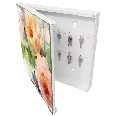 Schlüsselschrank Blumenmotiv