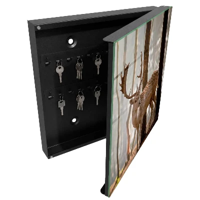 Schlüsselschrank Hirsche im Wald