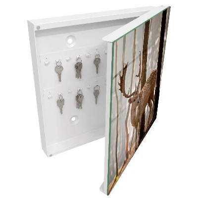 Schlüsselschrank Hirsche im Wald