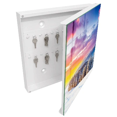 Schlüsselschrank für den Flur Wintersonnenuntergang