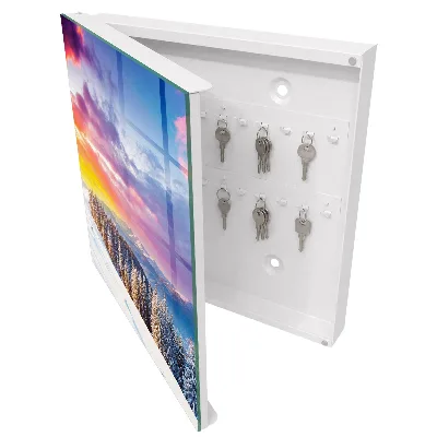 Schlüsselschrank für den Flur Wintersonnenuntergang