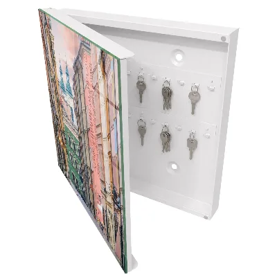 Schlüsselschrank Bunte Mietshäuser