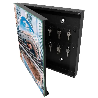 Schlüsselkasten modern Städtische Spiegelung