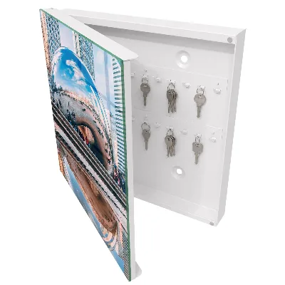 Schlüsselkasten modern Städtische Spiegelung