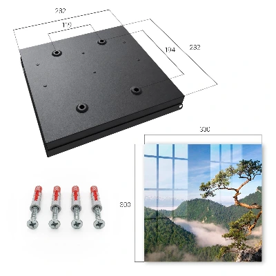 Schlüsselschrank für den Flur Berglandschaft