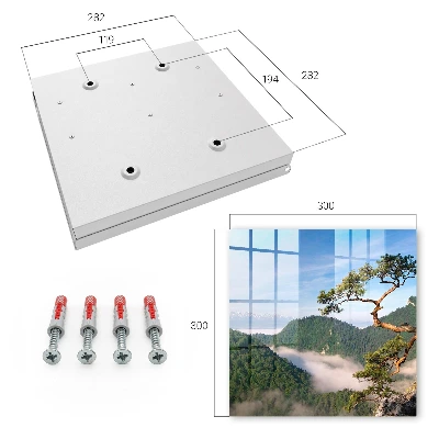 Schlüsselschrank für den Flur Berglandschaft