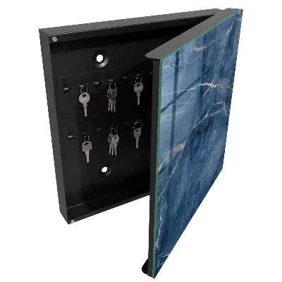 Schlüsselkasten modern Blauer Marmor
