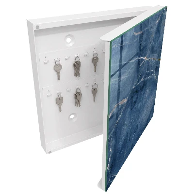 Schlüsselkasten modern Blauer Marmor