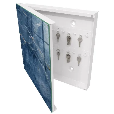Schlüsselkasten modern Blauer Marmor