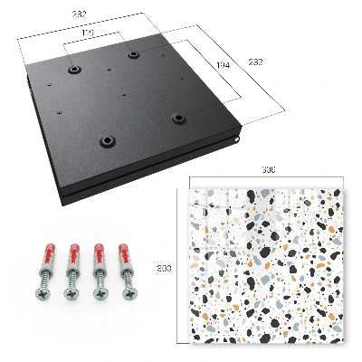 Schlüsselschrank Terrazzo-Muster
