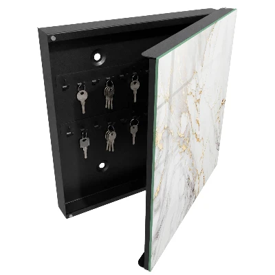 Schlüsselschrank für den Flur in eleganter Marmor-Optik