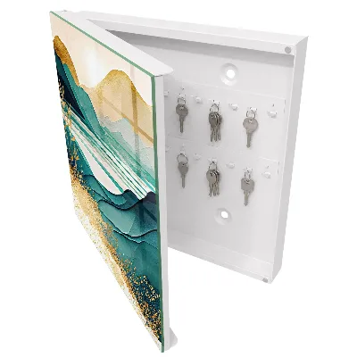 Schlüsselschrank Türkisfarbene Berge