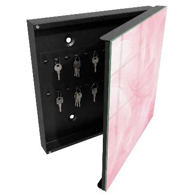 Schlüsselschrank Rosa Federn