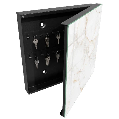 Schlüsselschrank für den Flur Die Eleganz des Marmors