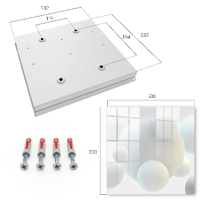 Schlüsselkasten modern Zarte Kugeln