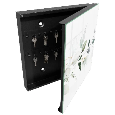Schlüsselschrank Aquarellblätter