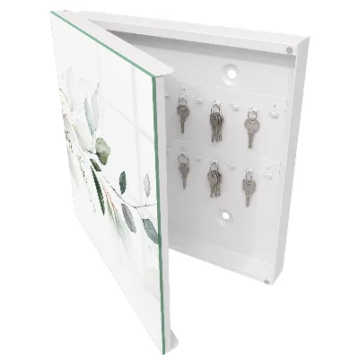 Schlüsselschrank Aquarellblätter
