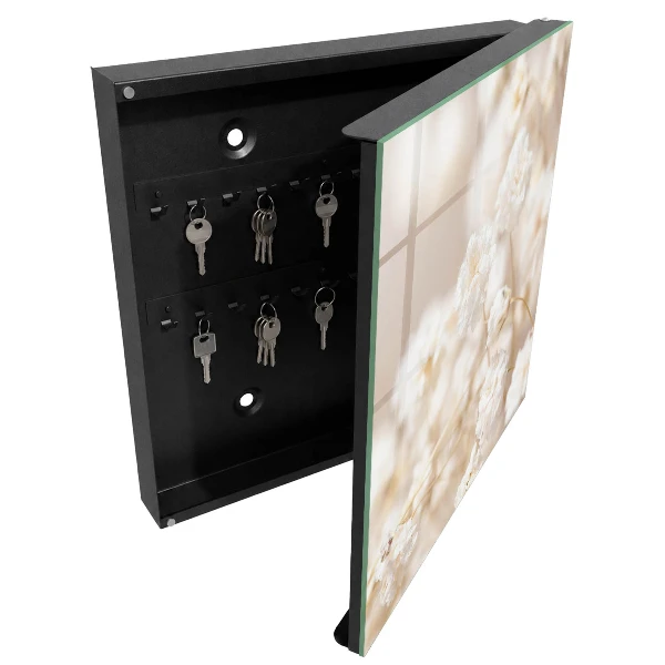 Schlüsselschrank Leuchtende Blumen