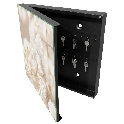 Schlüsselschrank Leuchtende Blumen