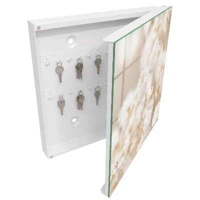 Schlüsselschrank Leuchtende Blumen
