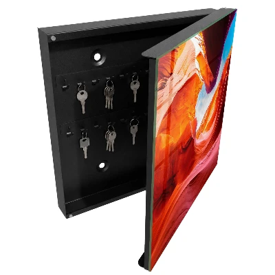 Schlüsselschrank in bunter Steinoptik