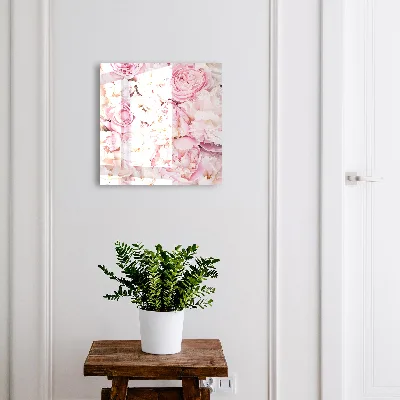 Schlüsselschrank für den Flur Pastellblumen