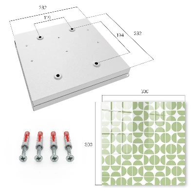 Schlüsselschrank Grüne Geometrie