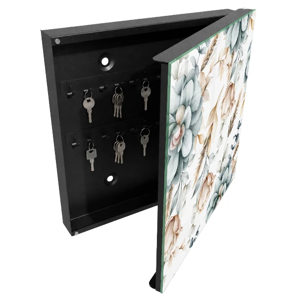 Schlüsselschrank Aquarellblumen