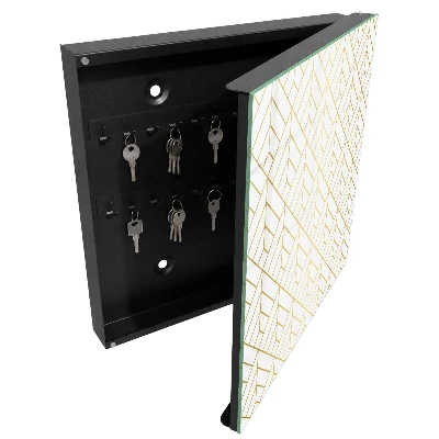 Schlüsselschrank mit stilvollem geometrischen Design