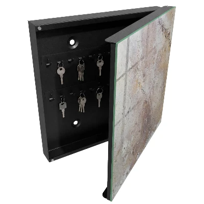 Schlüsselschrank mit erdiger Textur