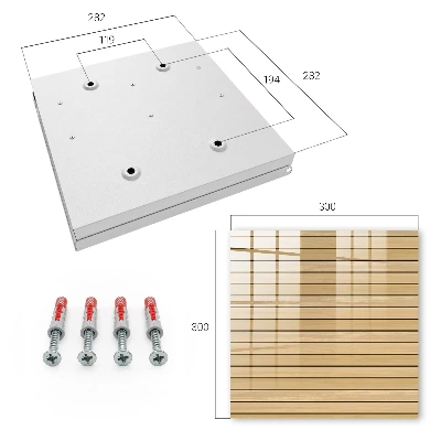 Schlüsselschrank Beige Bretter