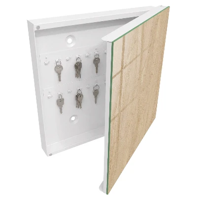 Schlüsselkasten modern Beiger Marmor