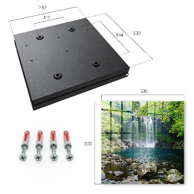 Schlüsselkasten modern Natürlicher Wasserfall