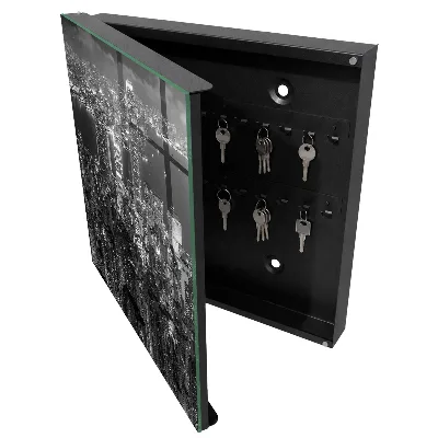 Schlüsselschrank für den Flur Stadt bei Nacht