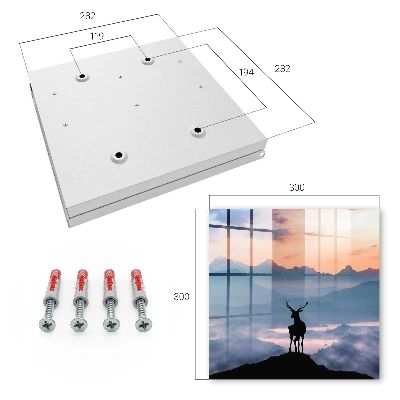 Schlüsselschrank für den Flur Harmonie der Berge