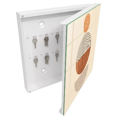 Schlüsselschrank Retro-Geometrie
