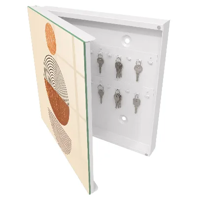 Schlüsselschrank Retro-Geometrie