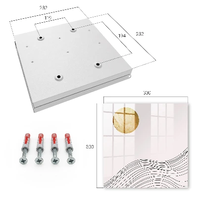 Schlüsselkasten modern Wellen und Kreise