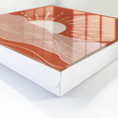 Schlüsselschrank Orangefarbene Morgendämmerung