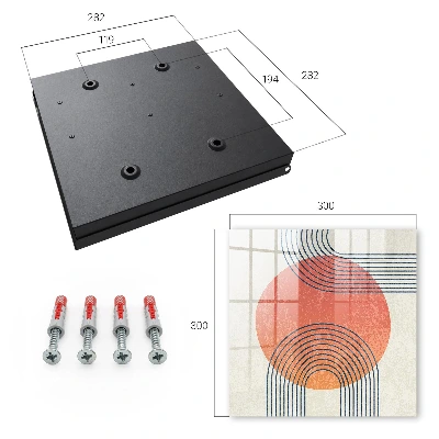 Schlüsselschrank für den Flur Geometrische Linien