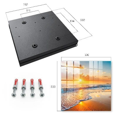 Schlüsselschrank Sonnenuntergang über dem Meer