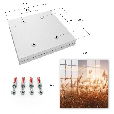 Schlüsselschrank Sonnenuntergang im Gras