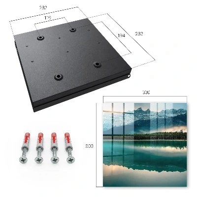 Schlüsselschrank Spiegelung des Berges