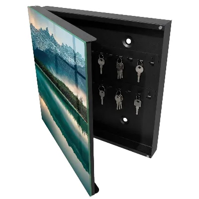 Schlüsselschrank Spiegelung des Berges