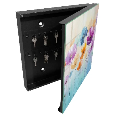 Schlüsselschrank für den Flur Bunte Blumen