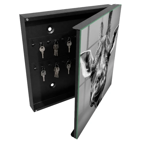 Schlüsselschrank Giraffenporträt