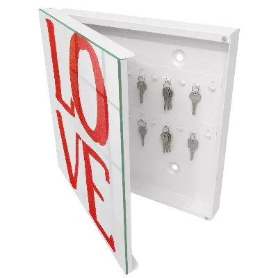 Schlüsselschrank für den Flur Rote Liebe