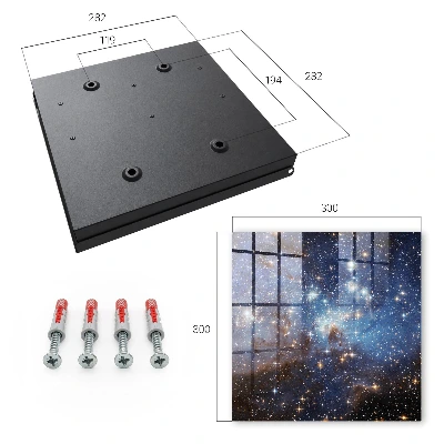 Schlüsselschrank für den Flur Kosmischer Raum