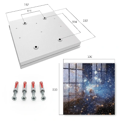 Schlüsselschrank für den Flur Kosmischer Raum